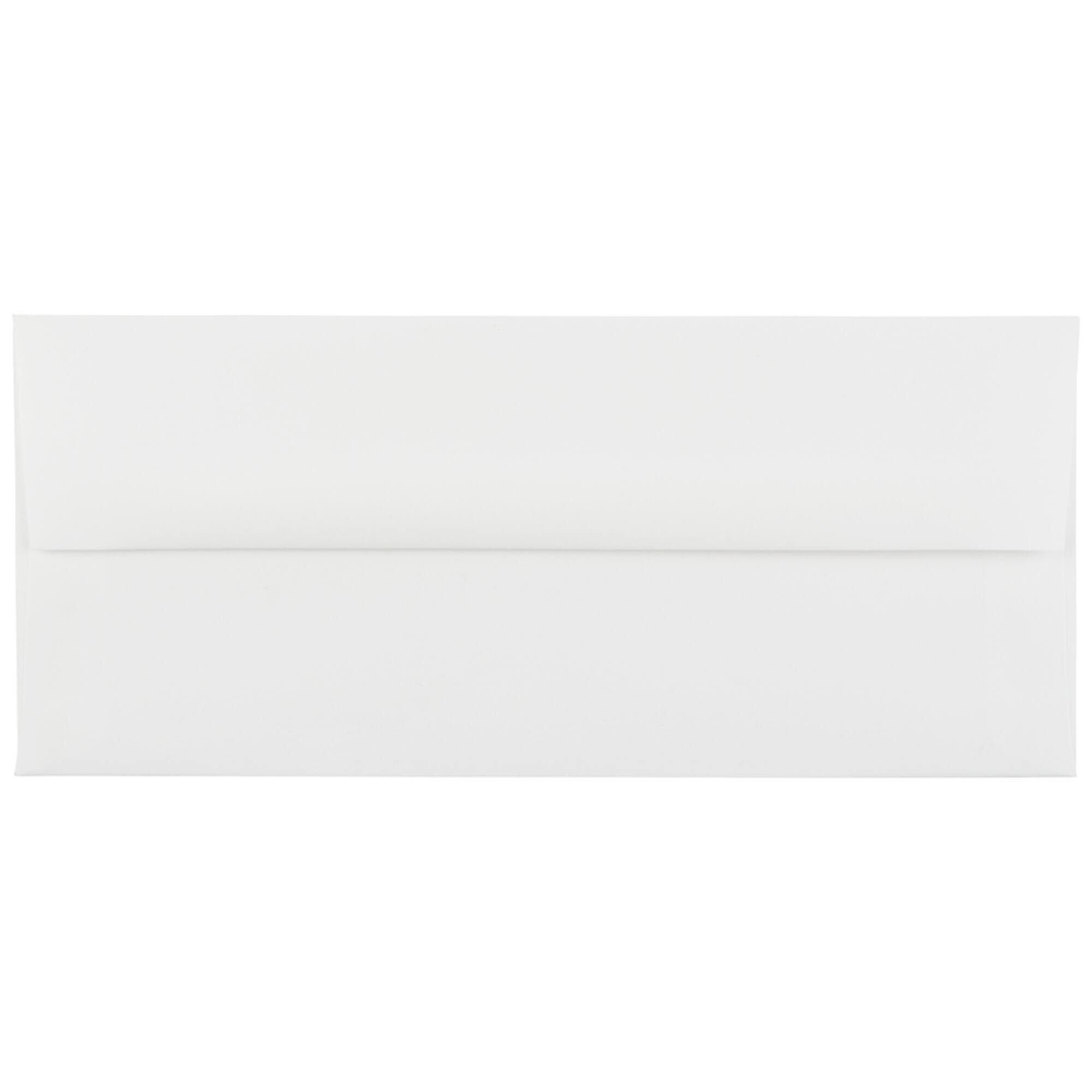 JAM Paper 4.12" x 9.5" Bright White Wove Strathmore Business Envelopes, 50ct.